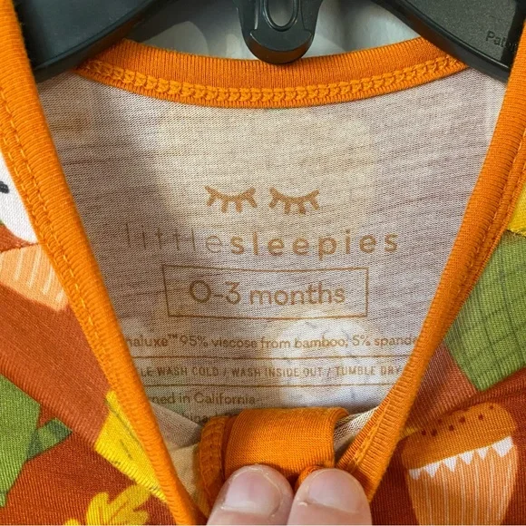 Little Sleepies Pumpkin Spice Zippy - Picture 2 of 6